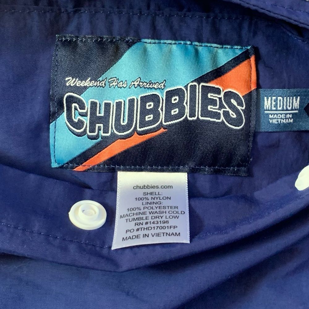 Chubbies Reversible Quarter Zip Pullover Medium - Picture 3 of 9